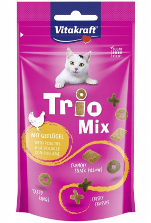 VITAKRAFT Trio Mix Drób - przysmak dla kota - 60 g