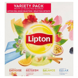 LIPTON Variety Pack Herbata 12 smaków 180 Torebek