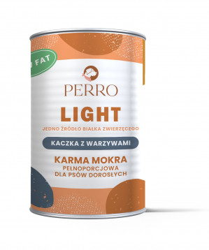 PERRO Light Kaczka z warzywami - mokra karma dla psa - 400g
