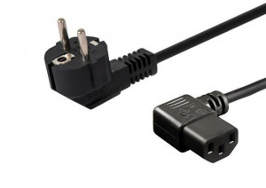 Savio kabel zasilający męski kątowy 1,2m cl-115 cl-115