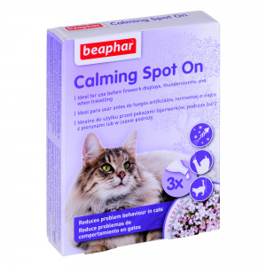 Beapha no stress spot Krople na uspokojenie wyciszenie dla kota 3x0,4ml