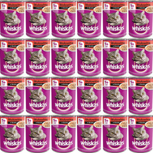 WHISKAS Adult Wołowina w sosie - mokra karma dla kota - 24x400g