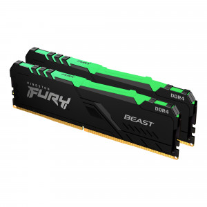 Kingston FURY DDR4 16GB (2x8GB) 3600MHz CL17 Beast Black RGB (KF436C17BBAK2/16)