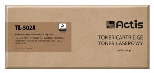 Actis TL-502A Toner do drukarki Lexmark, Zamiennik Lexmark 50F2H00; Standard; 5000 stron; czarny.