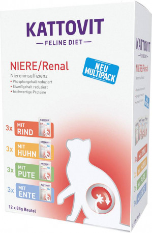 KATTOVIT Feline Diet Niere/Renal - mokra karma dla kota - 12x85 g