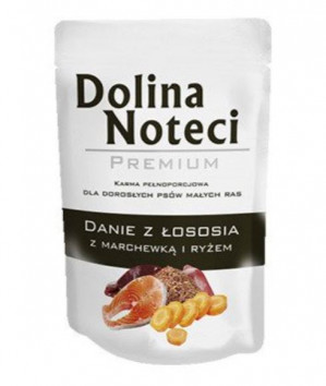 DOLINA NOTECI Premium Danie z Łososia - mokra karma dla psów dorosłych małych ras - 100g