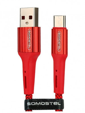 SOMOSTEL KABEL MICRO QC 3.6A 1 METR SMS-BW06 RED