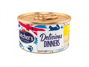 BUTCHER'S Classic Delicious Dinners z kurczakiem i indykiem - puszka 85g