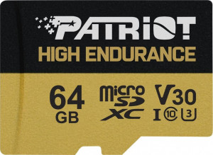 PATRIOT EP micro SDXC 64GB V3 UHS-I U3 CL10 +Adap