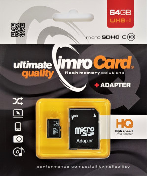 IMRO KARTA MICRO SDHC MICROSD10/64G UHS-I ADP