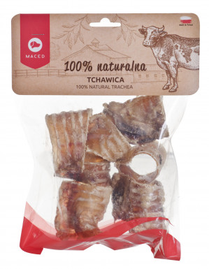 Maced tchawica wołowa -przysmak dla psa 100g