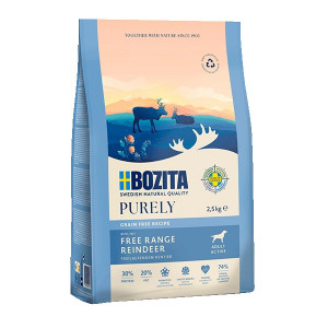 BOZITA Purely Adult Renifer - sucha karma dla psa - 2,5kg
