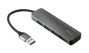 HUB USB Trust Halyx Aluminium 4x USB 3.2
