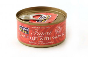 FISH4CATS Filet tuńczyka z łososiem - mokra karma dla kota - 70g