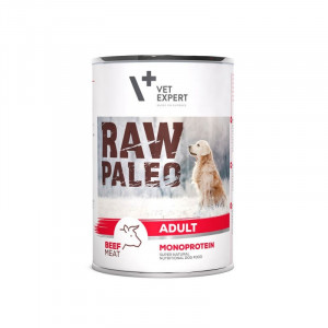 VET EXPERT Raw Paleo Adult Monoprotein Wołowina - mokra karma dla psa - 400g