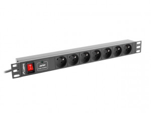 LANBERG LISTWA ZAS. RACK PDU (1U,10A,7X 230V,2M)