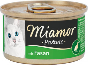 MIAMOR Pasztet mięsny dla kota bażant 85g