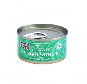 FISH4CATS Makrela z kałamarnicą - mokra karma dla kota - 70g