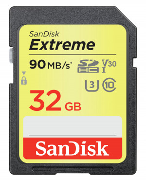 Sandisk EXTREME SDHC 32GB 90/40 MB/s V30 UHS-I