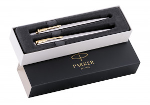 Parker-Zestaw pióro+długopis Jotter stalowy GT
