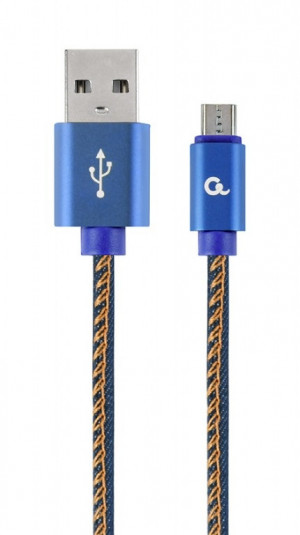 GEMBIRD KABEL MICRO USB 2.0 AM-MBM5P 2M, JEANS