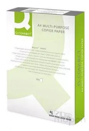Papier ksero Q-CONNECT, 80g/m2, białość 160, A4, klasa B, ryza 500