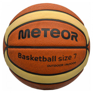 Piłka do koszykówki Meteor Cellular 7 brązowo-kremowa rozm. 7 10102