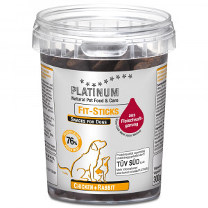 Platinum Fit Sticks Chicken+Rabbit 300g półwilgotne przysmaki