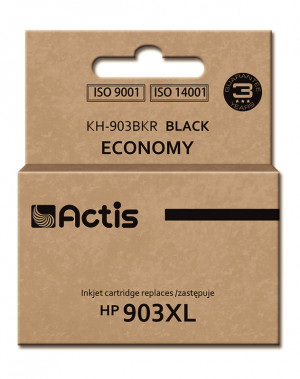 Actis KH-903BKR Tusz do drukarki HP, Zamiennik HP 903XL T6M15AE; Standard; 30 ml; czarny - Nowy Chip