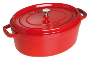 Garnek żeliwny owalny STAUB 40509-866-0 - czerwony 5.5 ltr