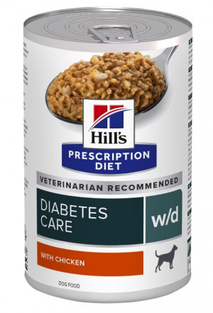 HILL'S Prescription Diet w/d Diabetes Care Kurczak - mokra karma dla psa - 370 g