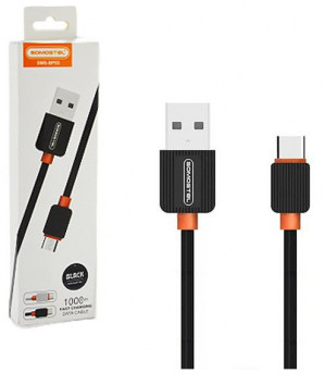 SOMOSTEL KABEL TYP-C 2A 1M SMS-BP03 BLACK