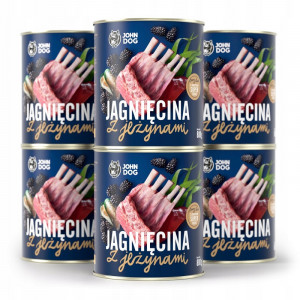 John Dog BERRY Adult jagnięcina z jeżynami 800g*6