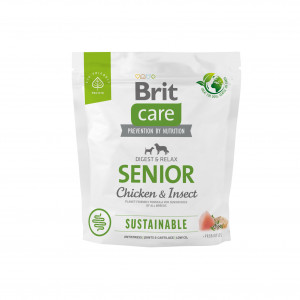 Brit Care Dog Sustainable Senior Chicken Insect 1kg