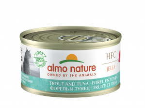 ALMO NATURE HFC Jelly pstrąg i tuńczyk - mokra karma dla kota - 70g