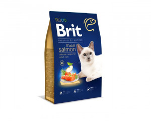 BRIT Dry Premium By Nature Adult Łosoś - sucha karma dla kotów - 1,5 kg