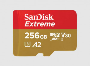 SANDISK EXTREME microSDXC 256 GB 190/130 MB/s