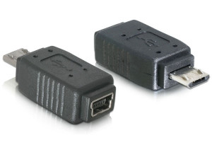 Adapter usb mini(f)->usb mikro(m) 65063