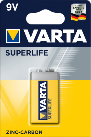 VARTA BATERIA CYNKOWO-WĘGLOWA 9V 6F22 SUPERLIFE /1