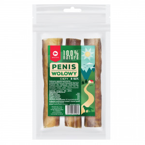MACED 100% Natura Penis wołowy cięty - przysmak dla psa - 300g