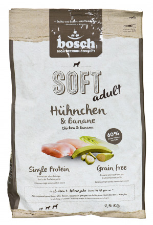 BOSCH Soft Adult Kurczak&Banan - sucha karma dla psa - 2,5kg