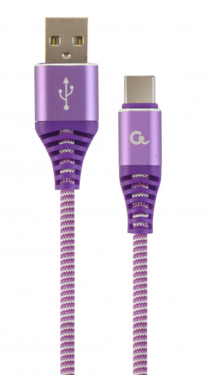 GEMBIRD PREMIUM KABEL USB-C 2.0 (AM/CM) 2M,FIOLET/