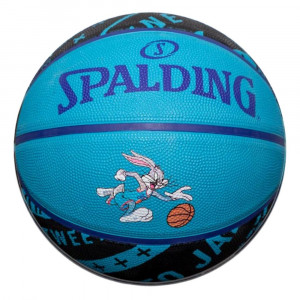 Piłka do koszykówki Spalding Space Jam Tune Squad Bugs niebiesko-czarna rozm. 7 84598Z