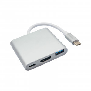 AKYGA HUB USB TYPE C/USB 3.0/USB C/HDMI AK-AD-57