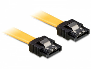 DELOCK KABEL SATA III (6 GB/S) 30CM METAL. ZATRZ.