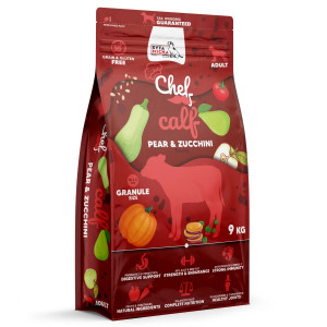 SYTA MICHA Chef Cielęcina, gruszka i cukinia - sucha karma dla psa - 9 kg