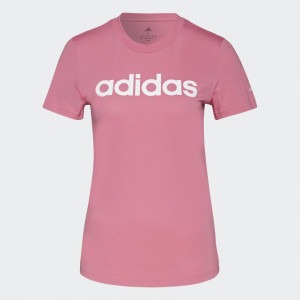 Koszulka damska adidas Essentials Slim róż H07831
