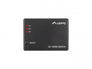 LANBERG SWITCH VIDEO 3X HDMI + PORT MICRO USB