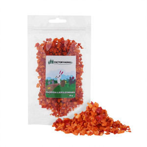 FACTORY HERBS Papryka liofilizowana - przysmak dla gryzoni i królika - 20g