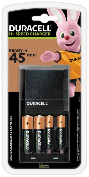 Ładowarka DURACELL do akumulatorów CEF27 + aku 4szt